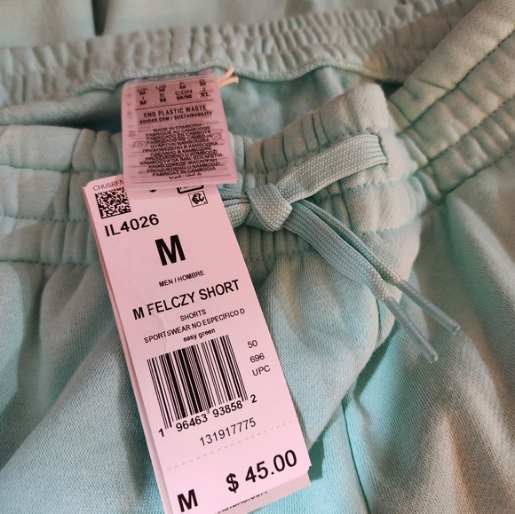 Mens Adidas Fleece Shorts - Picture 4 of 5